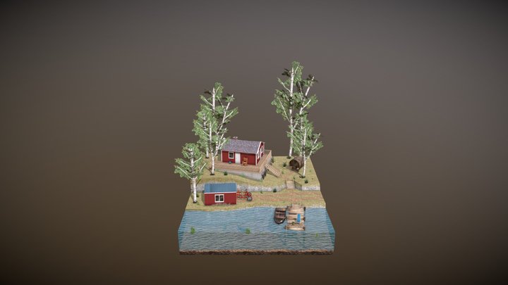 DAE Diorama - By the ocean 3D Model