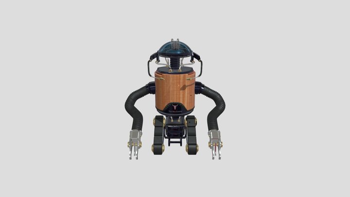 Robot - Antique (Texturing Project) 3D Model