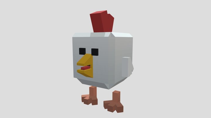 Chicken Gun - Rooster Rudy - Minecraft 3D Model