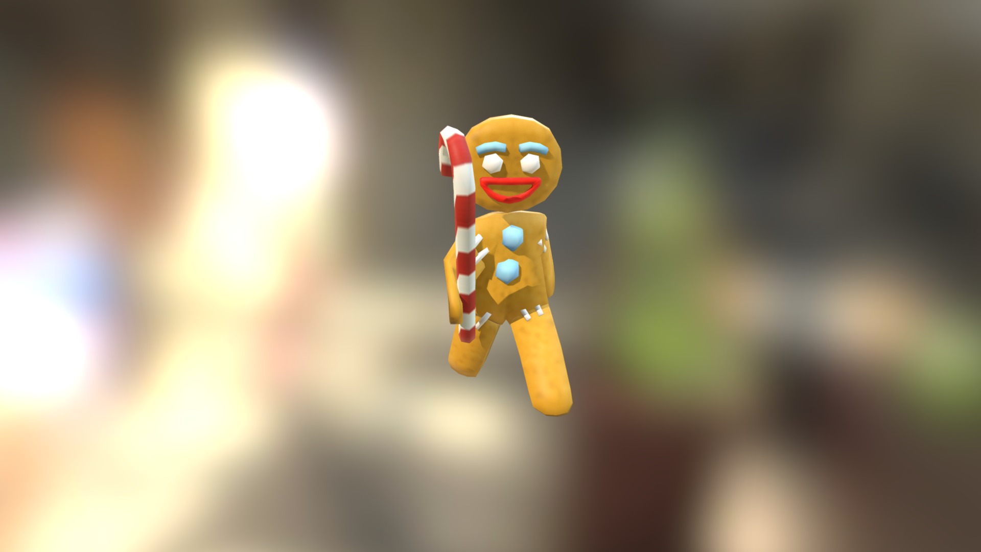 3D model Cookie - This is a 3D model of the Cookie. The 3D model is about a toy on a surface.