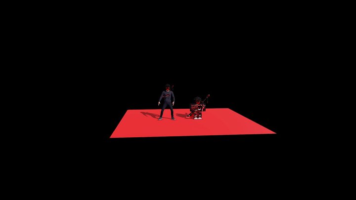Animation inspired by a roblox profile 3D Model
