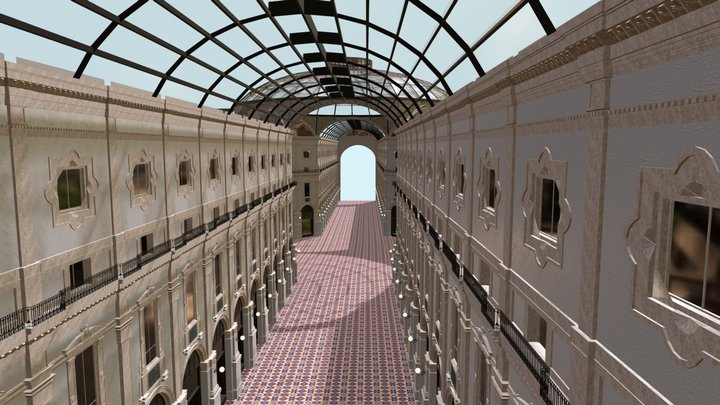 Galleria Vittorio Emanuele II 3D Model