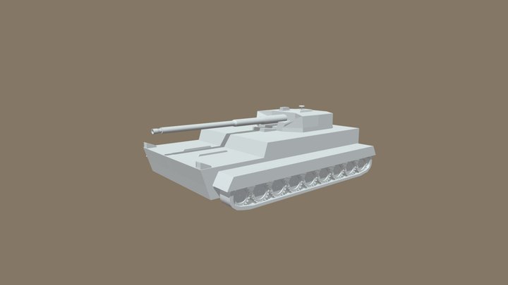 Alonetankfbxnocolour 3D Model