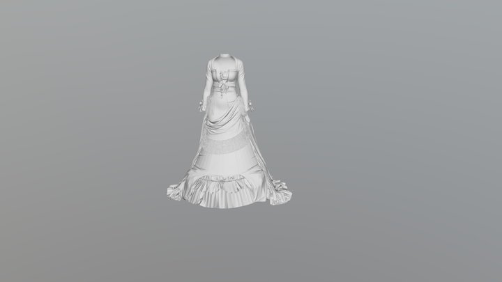Afternoon Dress 3D Model