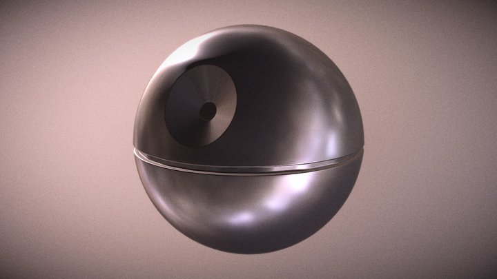 Shiny Death Star 3D Model