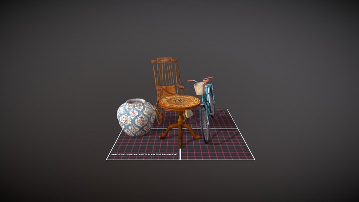 DAE 5 Finished Props - Grandma's House 3D Model