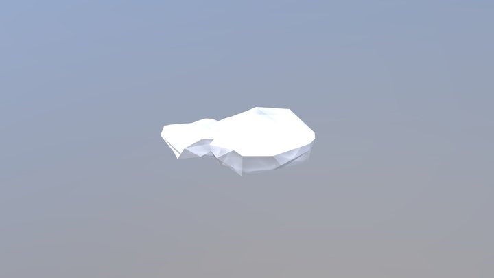 Low poly cloud 3D Model