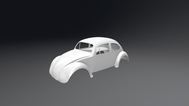 Carenagem Fusca 3D Model