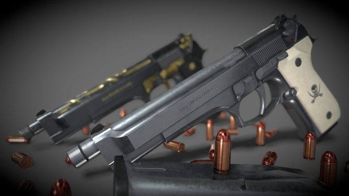 Black Lagoon Beretta 92F "Sword Cutlass"