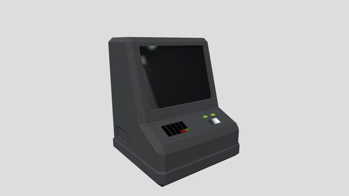 Retro Sci-Fi Terminal FREE DOWNLOAD NO AI 3D Model
