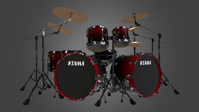 DRUM SET 3D Model