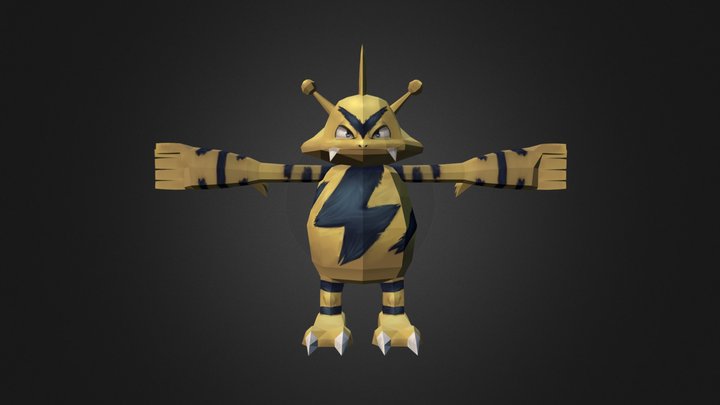 Electabuzz Remake (Pixelmon) 3D Model