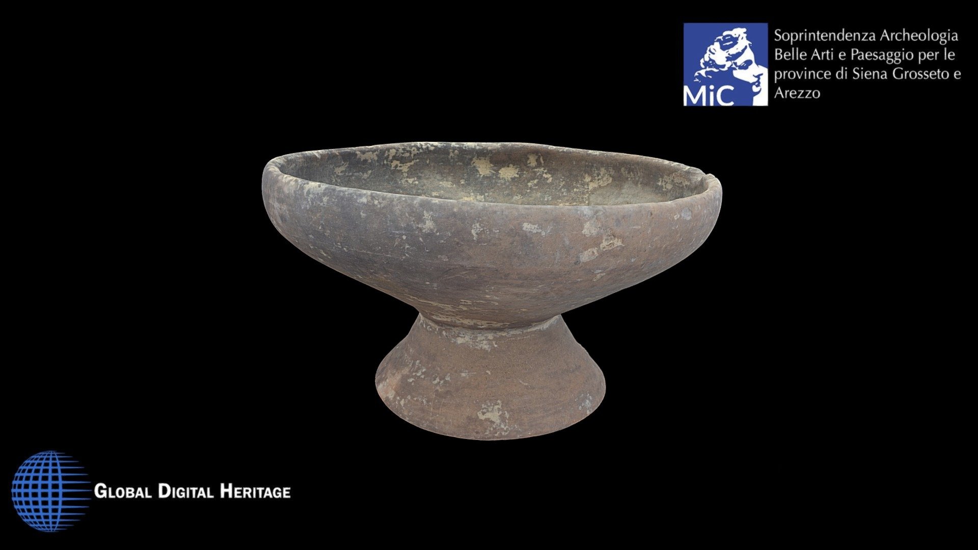 Etruscan footed bowl