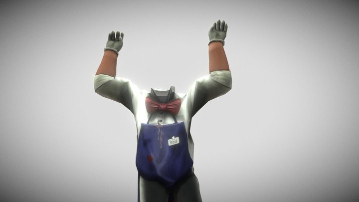 (Ice Scream) IS3_KN_ANM_ Rod_Red Handed 3D Model