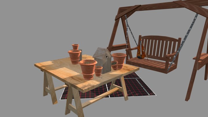 DAE 5 Finished props - Grandma's house 3D Model