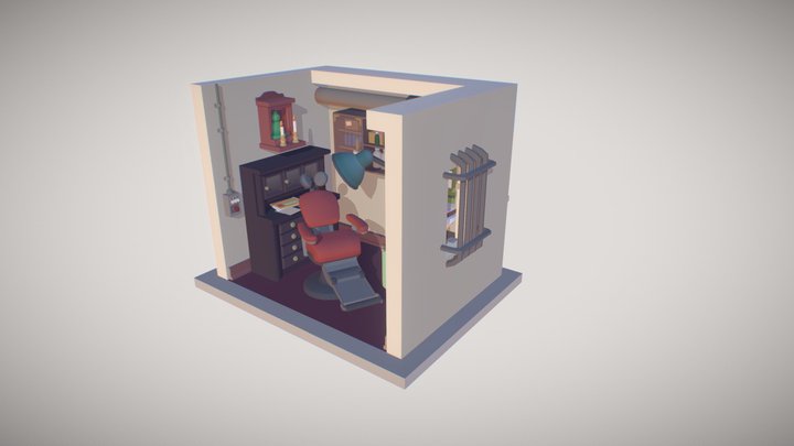 Little Dentist Office 3D Model