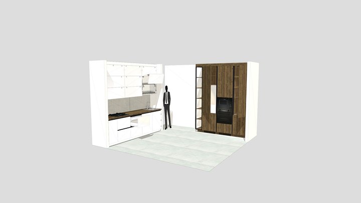 Кухня Максим Минск вар HF(3D сверка) 3D Model