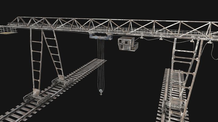 PBR Crane - 8K Textures 3D Model