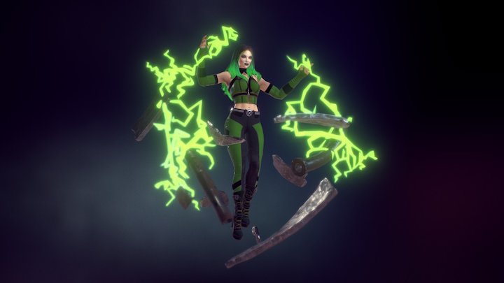 Marvel Character Polaris / Lorna Dane 3D Model