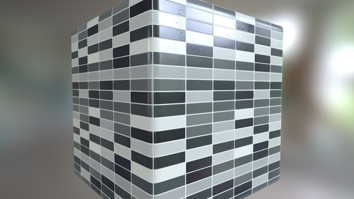 Bathroom Tiles 02 3D Model