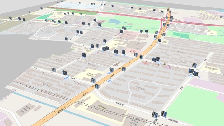 道路废物箱 3D Model