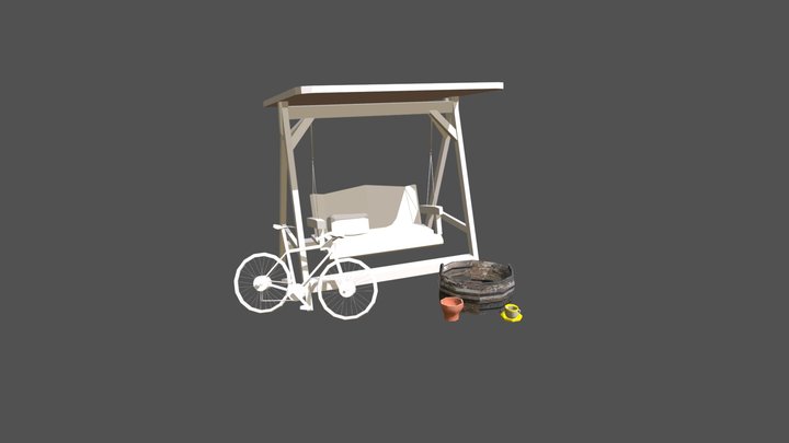 Grandmas House - Model 2 More detailed props 3D Model
