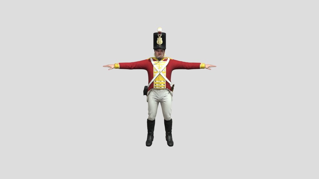 Redcoat with Brown Bess Musket