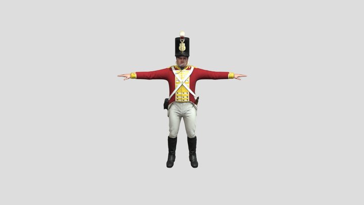 Redcoat with Brown Bess Musket