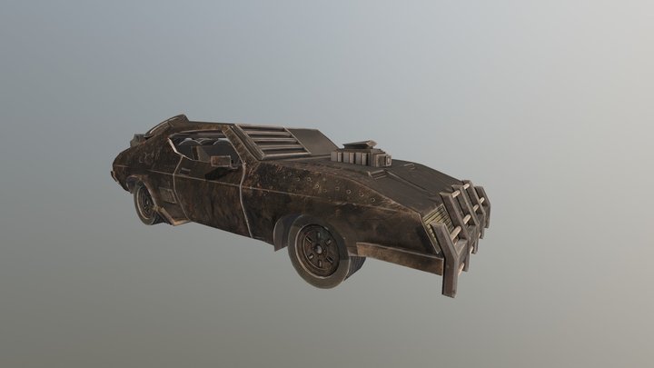 Mad Max Inspired Car 3D Model