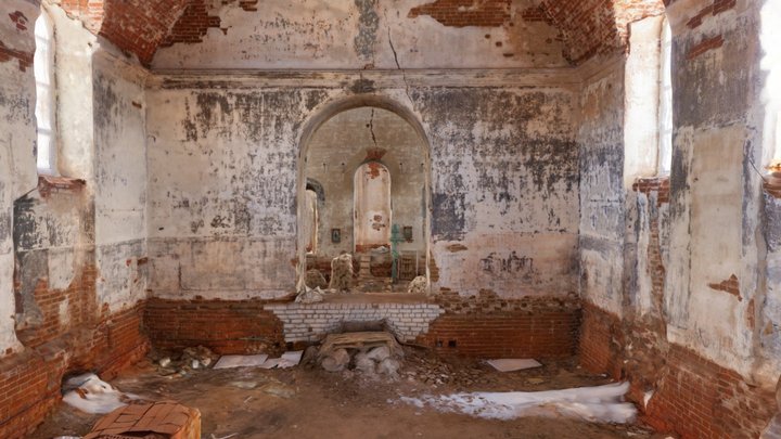 Church of the Transfiguration. Церковь Кадници 3D Model