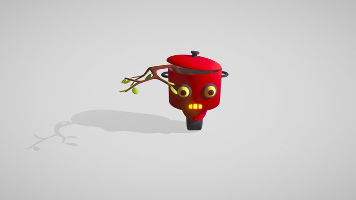 Terry Der Robo-Topf 3D Model
