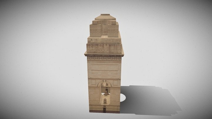 India Gate Lowpoly 3D Model 3D Model