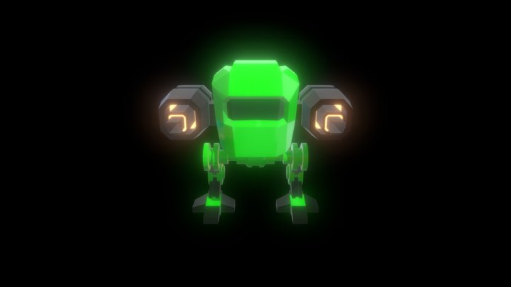 Walking Tank 3D Model