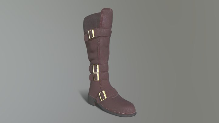 Stylish Boots 3D Model