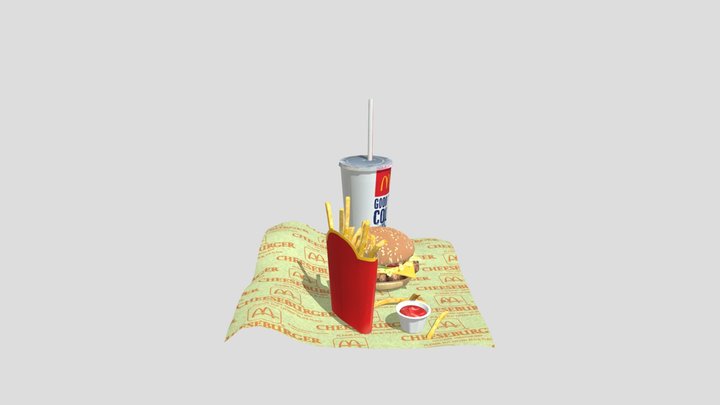 Macdonalds Meal 3D Model