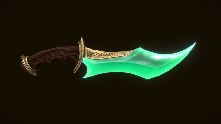 Fantasy dagger 3D Model
