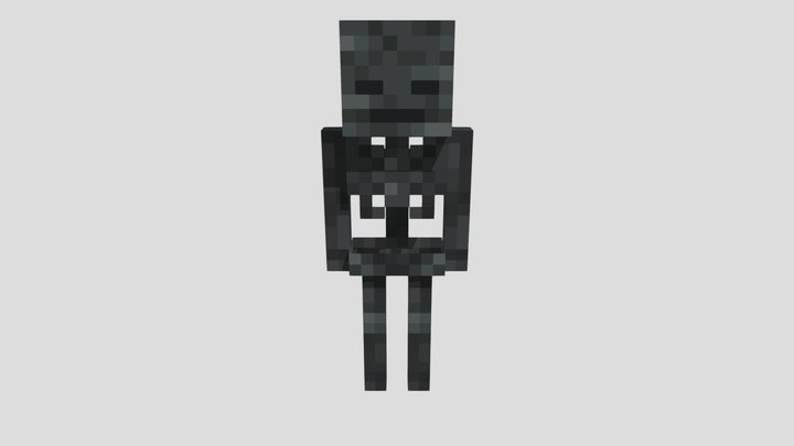 Minecraft Wither Skeleton 3D Model