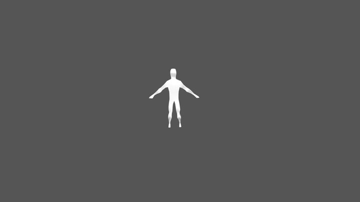 Rigged Low-poly-man 3D Model