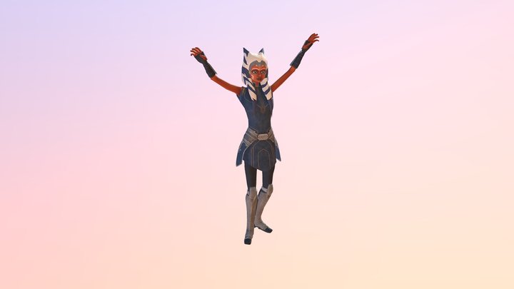 Ashoka Tano Dancing 3D Model
