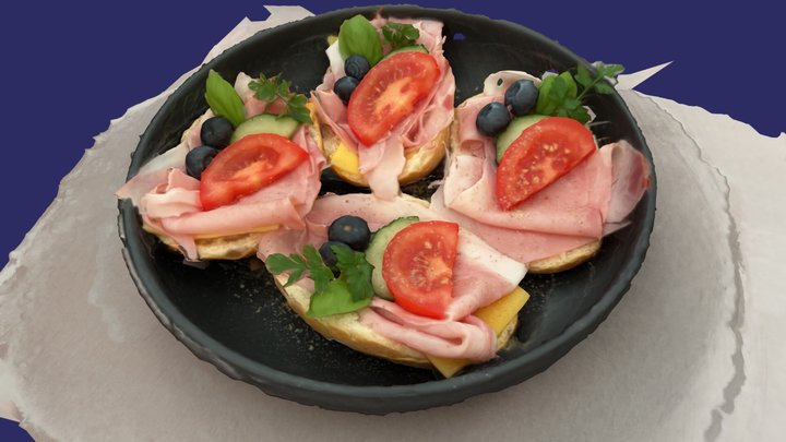 Standard Breakfast 3D Model