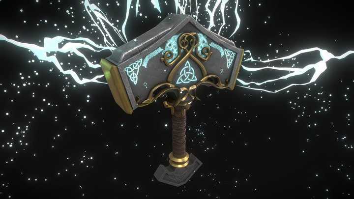 Mjolnir God of War 3D print model, 3D models download