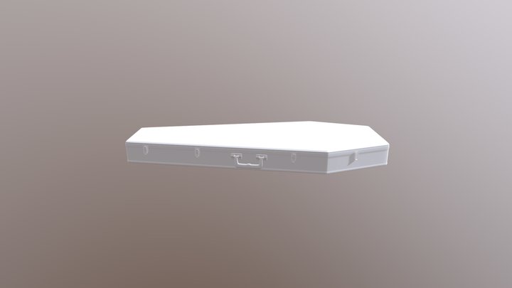 Coffin Guitar Case 3D Model