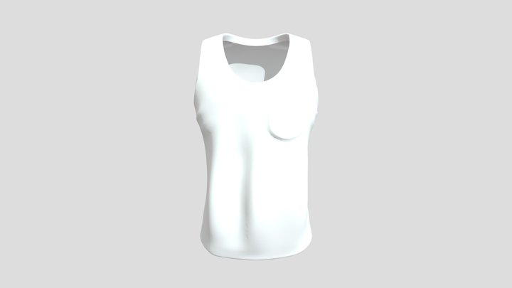 nycfashion Sleeveless Shirt 3D Model