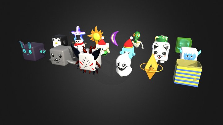 roblox gameready pets. 3D Model