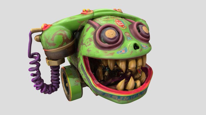 Splatter Phone - toy – Kostenloses 3D-Modell STL