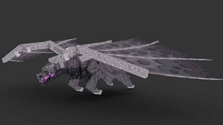 Ender Dragon Redesign Minecraft 3D Model