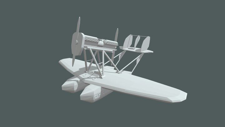 Game Art Fundamentals | Savoia-Marchetti S.55 3D Model
