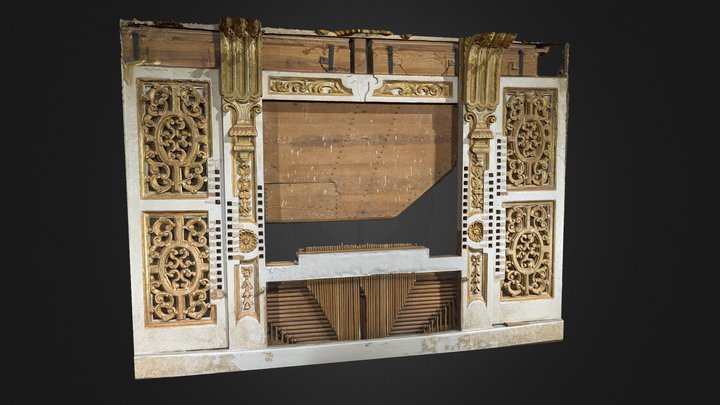Órgano de la epístola de la catedral de Granada 3D Model