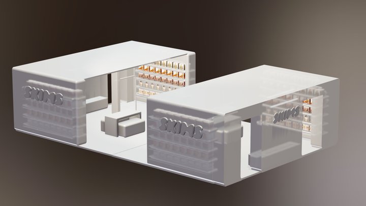 Pop up store – Modello 3D gratuito STL