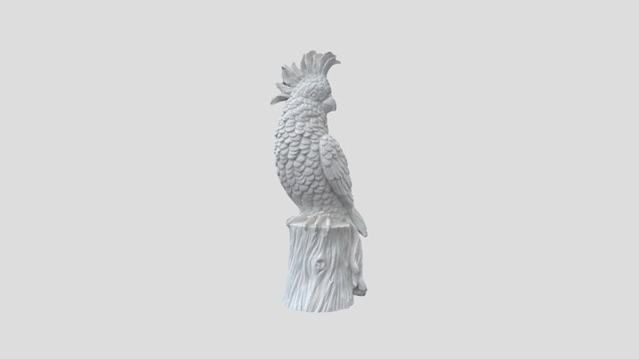 Cockatoo White Statue photogrammetry 3D Model